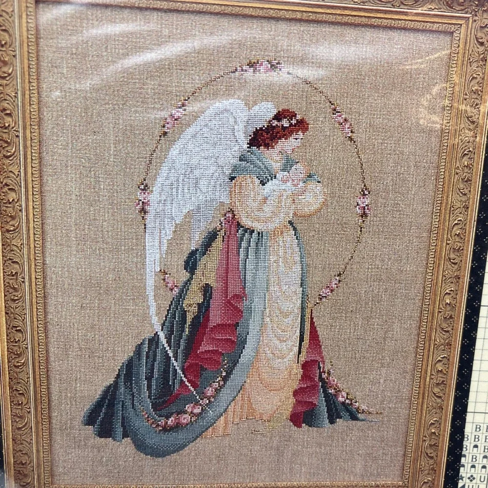 Lavender Lace Victorian Designs Cross Stitch Patterns Angel‎ Hope Mercy Guardian